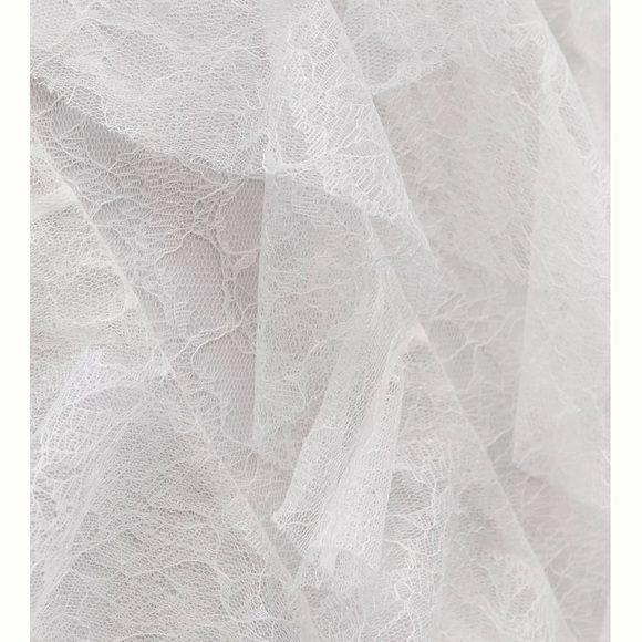 BHLDN Anthropologie White Lace Ruffle Dress - Picture 8 of 11